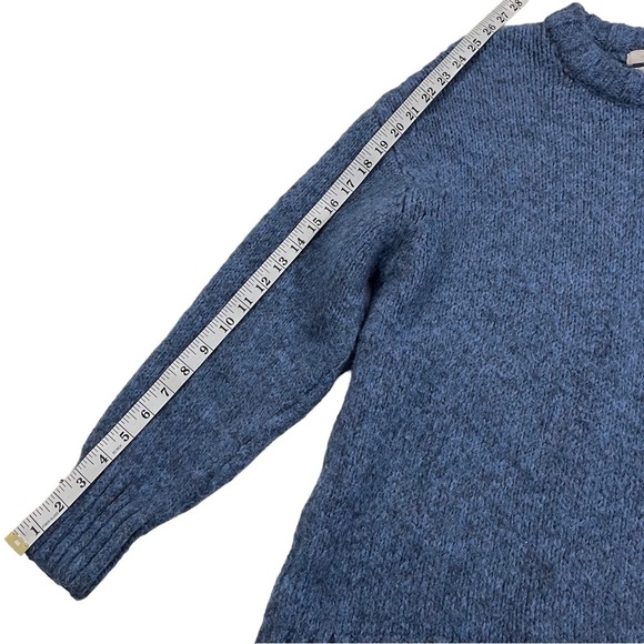 Urban Outfitters Women Heather Blue Knit Sweater Sz S Oversized Slouchy Crew - Picture 12 of 12